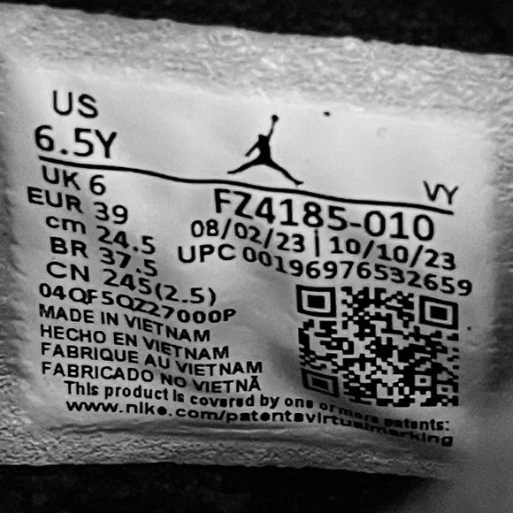 NEW Air Jordan Stadium 90 Big Kids size 6.5Y Black - Picture 11 of 14